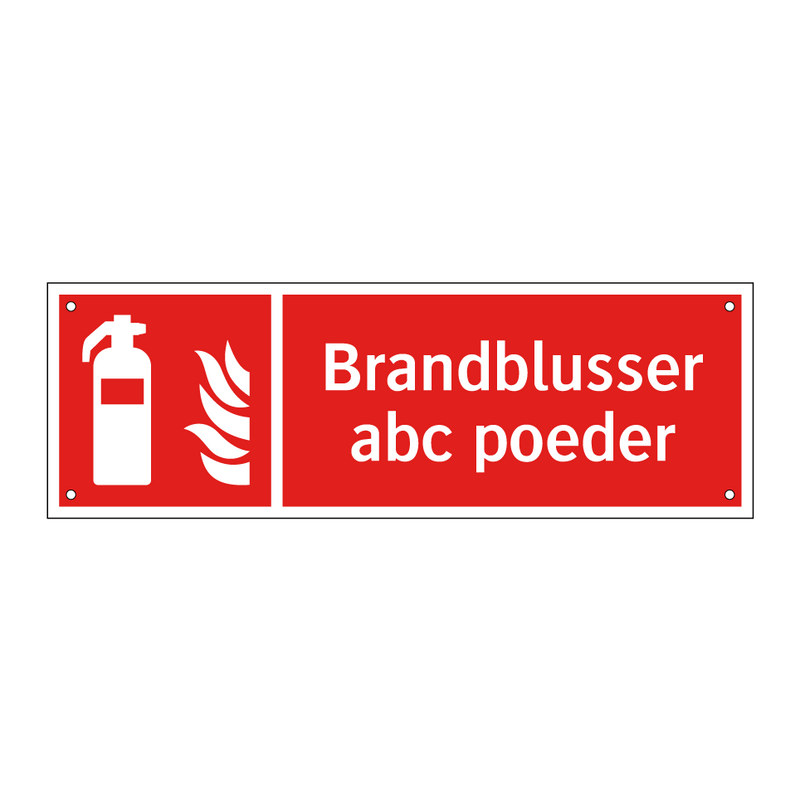 Brandblusser abc poeder