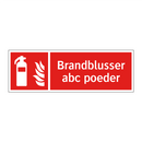 Brandblusser abc poeder
