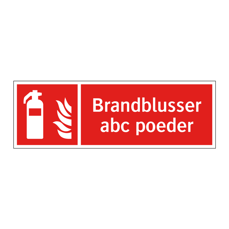 Brandblusser abc poeder