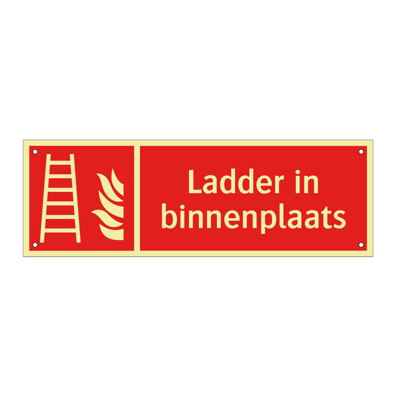 Ladder in binnenplaats