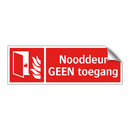Nooddeur GEEN toegang