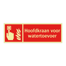 Hoofdkraan voor watertoevoer