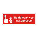 Hoofdkraan voor watertoevoer