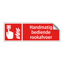 Handmatig bediende rookafvoer