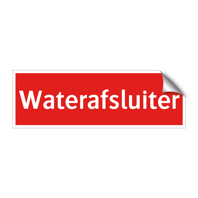 Waterafsluiter