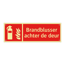 Brandblusser achter de deur