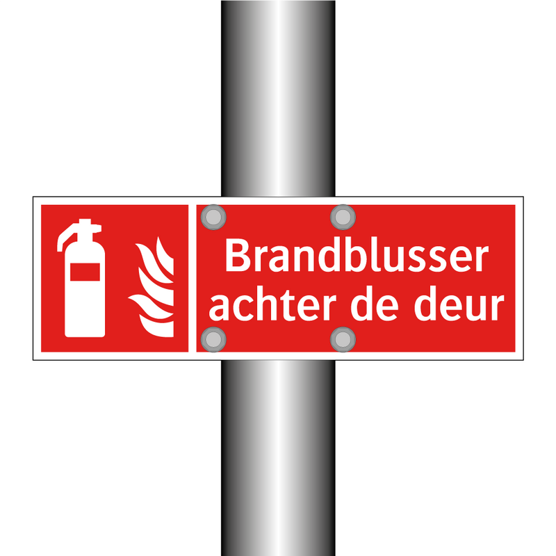 Brandblusser achter de deur
