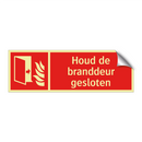 Houd de branddeur gesloten