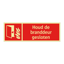 Houd de branddeur gesloten