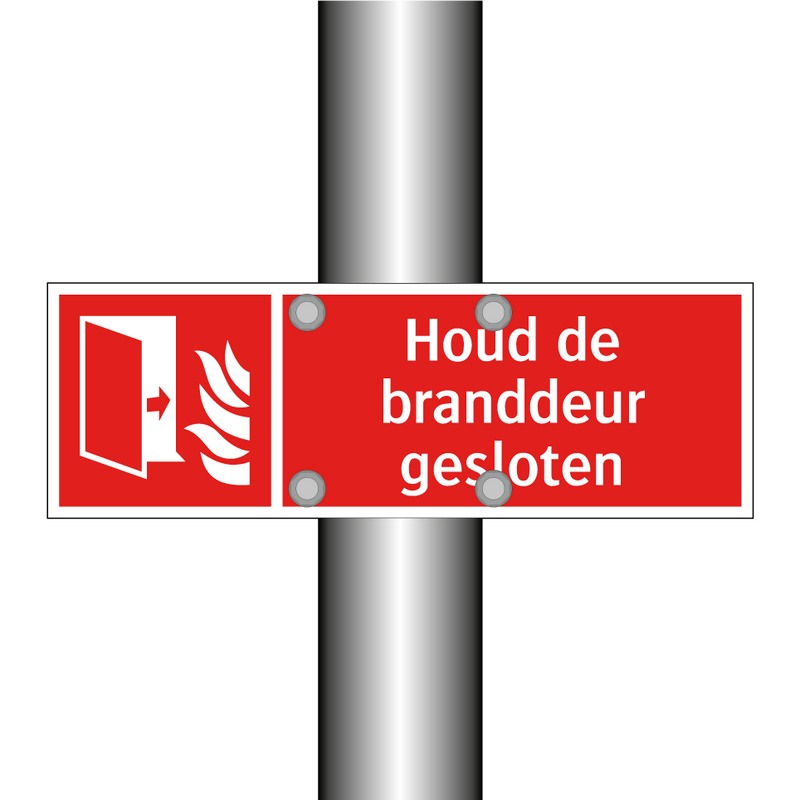 Houd de branddeur gesloten