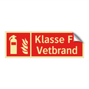 Klasse F - Vetbrand