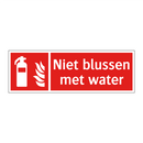 Niet blussen met water