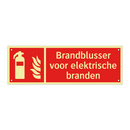 Brandblusser voor elektrische branden
