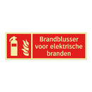 Brandblusser voor elektrische branden