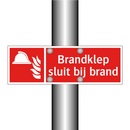 Brandklep sluit bij brand