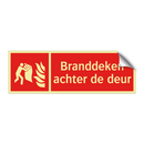 Branddeken achter de deur