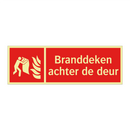 Branddeken achter de deur