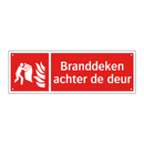 Branddeken achter de deur