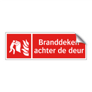 Branddeken achter de deur