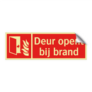 Deur opent bij brand