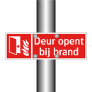 Deur opent bij brand