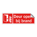 Deur opent bij brand