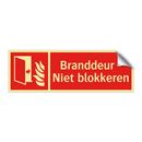 Branddeur - Niet blokkeren