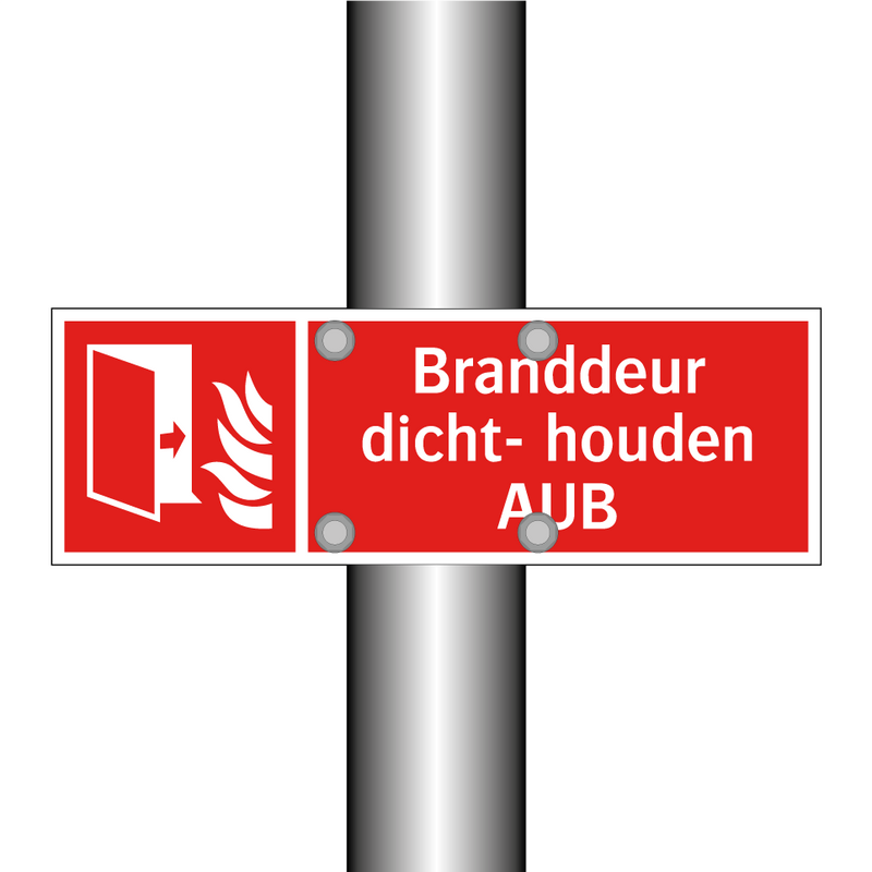 Branddeur dicht- houden AUB