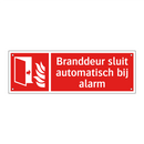 Branddeur sluit automatisch bij alarm