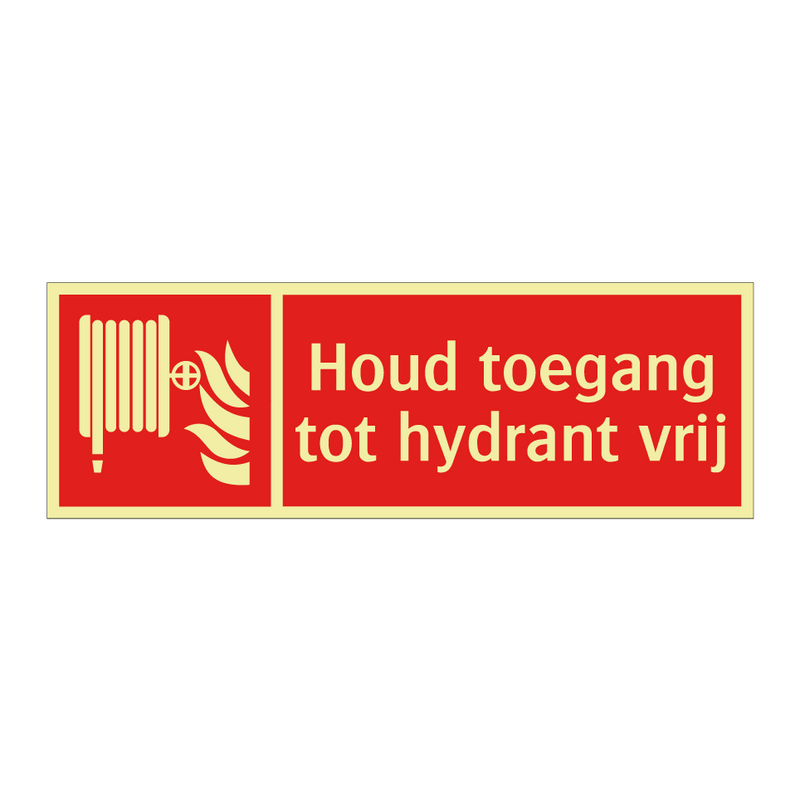 Houd toegang tot hydrant vrij
