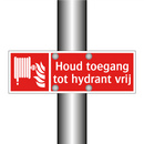 Houd toegang tot hydrant vrij