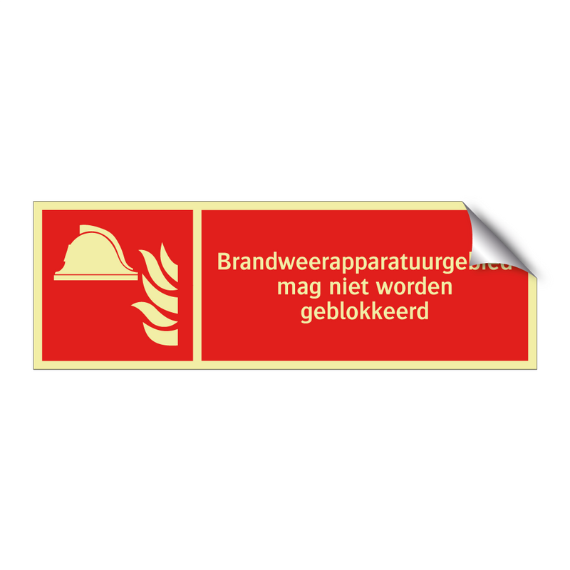 Brandweerapparatuurgebied mag niet worden geblokkeerd