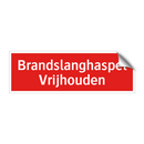 Brandslanghaspel Vrijhouden