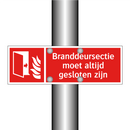 Branddeursectie moet altijd gesloten zijn