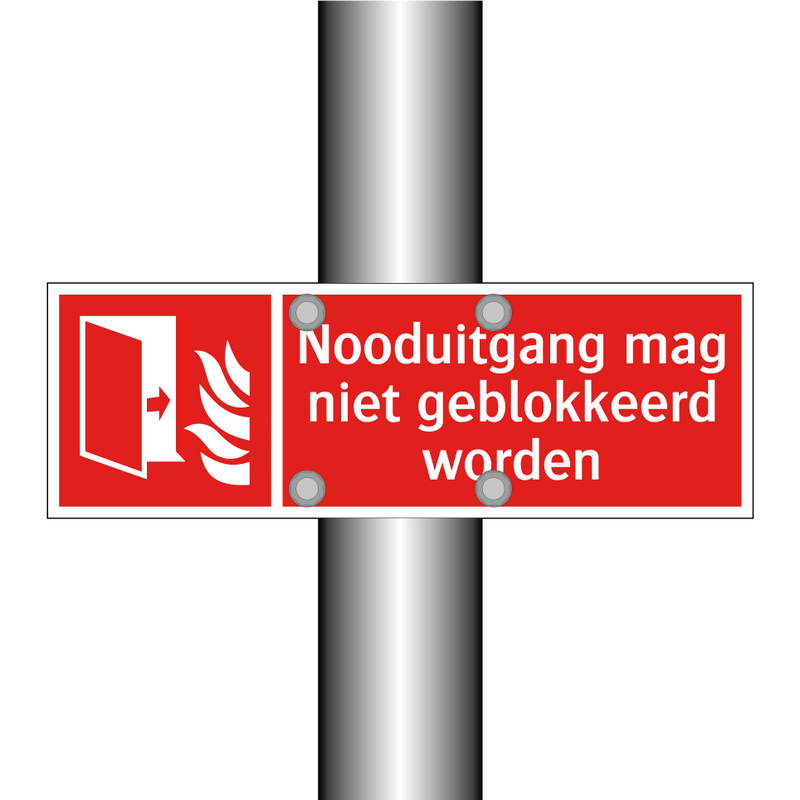 Nooduitgang mag niet geblokkeerd worden