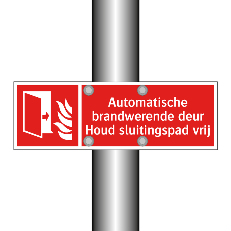 Automatische brandwerende deur Houd sluitingspad vrij