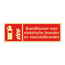 Brandblusser voor elektrische branden en vloeistofbranden