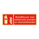 Brandblusser voor elektrische branden en vloeistofbranden