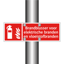 Brandblusser voor elektrische branden en vloeistofbranden
