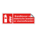 Brandblusser voor elektrische branden en vloeistofbranden
