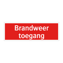 Brandweer toegang