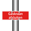 Gaskraan afsluiten