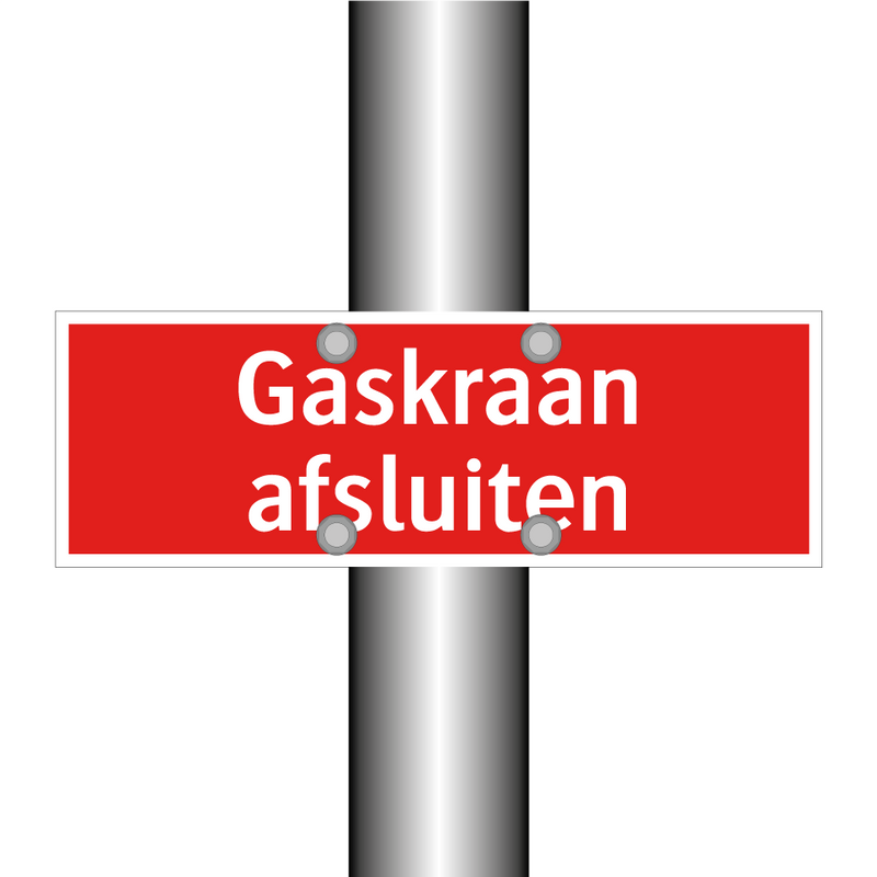 Gaskraan afsluiten