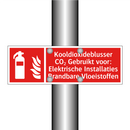 Kooldioxideblusser CO₂ Gebruikt voor: Elektrische Installaties Brandbare Vloeistoffen