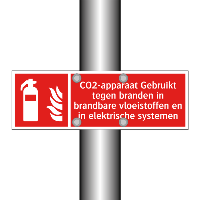 CO2-apparaat Gebruikt tegen branden in brandbare vloeistoffen en in elektrische systemen