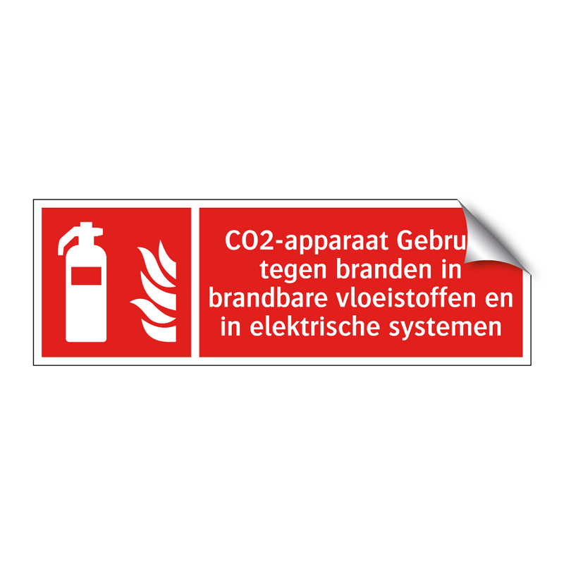 CO2-apparaat Gebruikt tegen branden in brandbare vloeistoffen en in elektrische systemen