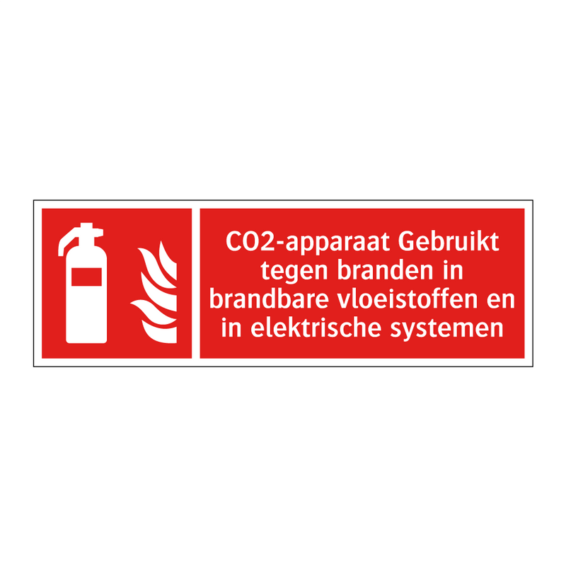 CO2-apparaat Gebruikt tegen branden in brandbare vloeistoffen en in elektrische systemen