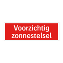 Voorzichtig zonnestelsel