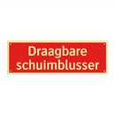 Draagbare schuimblusser