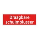 Draagbare schuimblusser